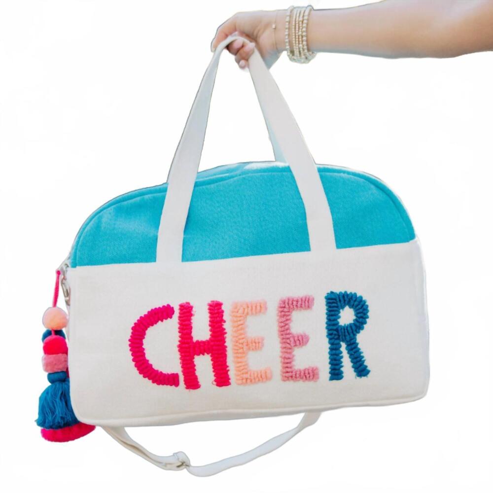 NEW KATYDID women's cheer weekender bag in aqua